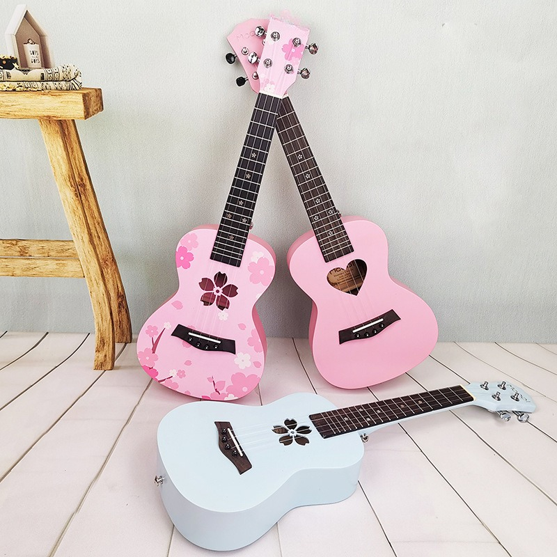 Musical Instrument Ukulele - 우쿨렐레 초급 학생 핑크 어린이 소형