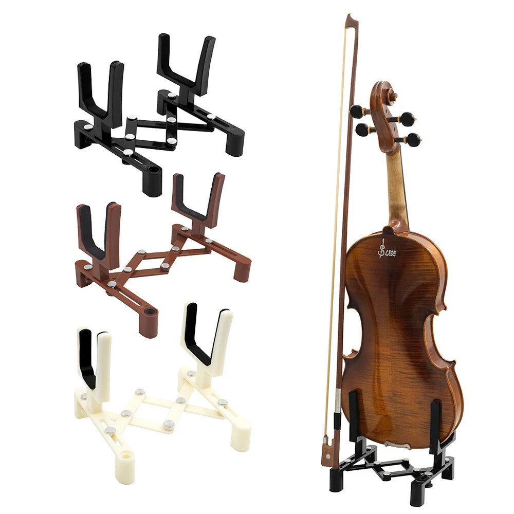 Musical Instrument Fiddle - 조정 가능한 바이올린 스탠드 홀더 휴대용