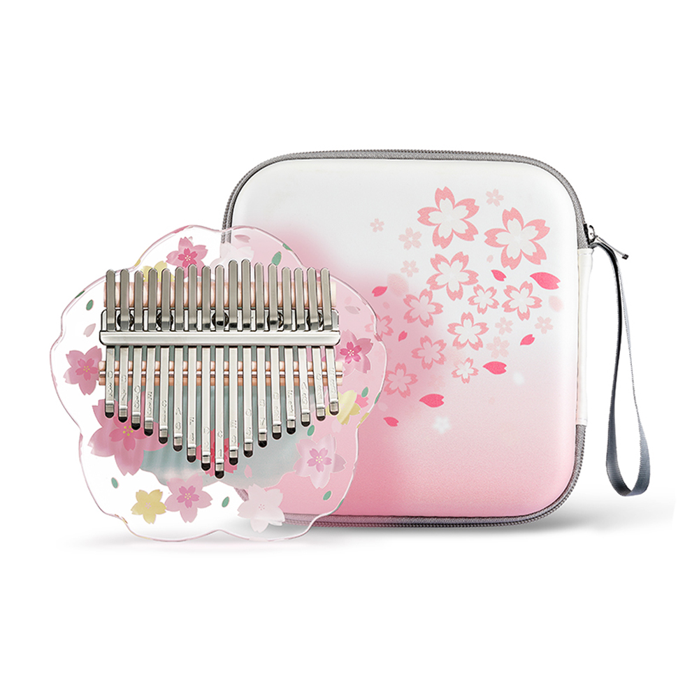 A Musical Instrument With Keys - Hluru 칼림바 케이스 포함 21 키,