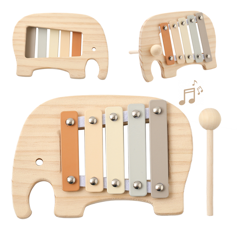 Musical Instrument For Babies - 아기 몬테소리 장난감 만화 코끼리 타악기