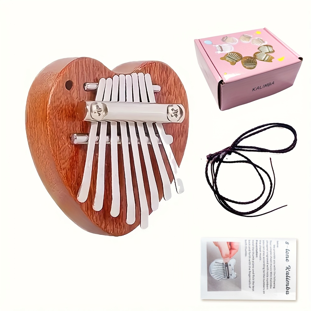 A Musical Instrument With Keys - 8키 미니 우든 칼림바 피아노, 고품질