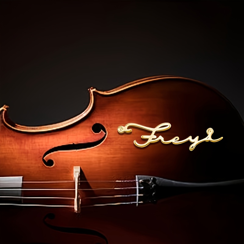 Musical Instrument And Names - [맞춤형] 이름이 새겨진 장식용 명판, 기타,