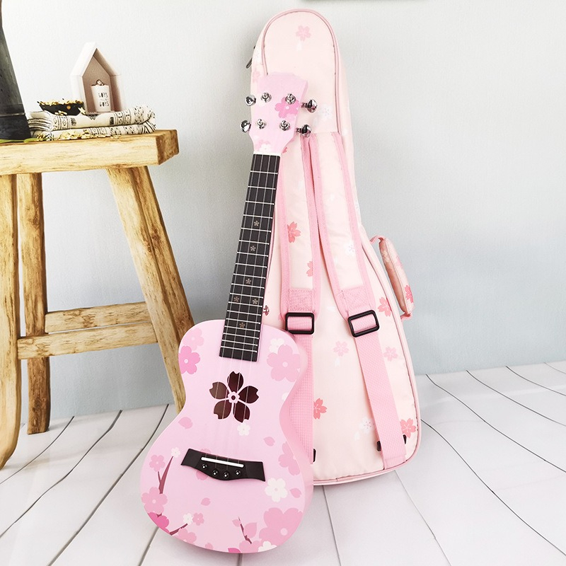 우쿨렐레 초급 학생 핑크 어린이 소형 기타 우쿨렐레 우 - Musical Instrument Ukulele 리뷰 및 가격