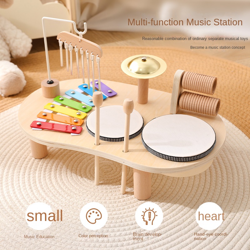 LazyChild 어린이 교육 장난감 나무 뮤직 박스  - Musical Instrument Games 리뷰 및 가격