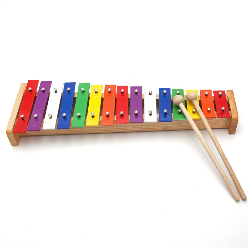어린이를위한 15 키 실로폰 오르프 뮤지컬 키보드 금속 - Musical Instrument For Babies 리뷰 및 가격