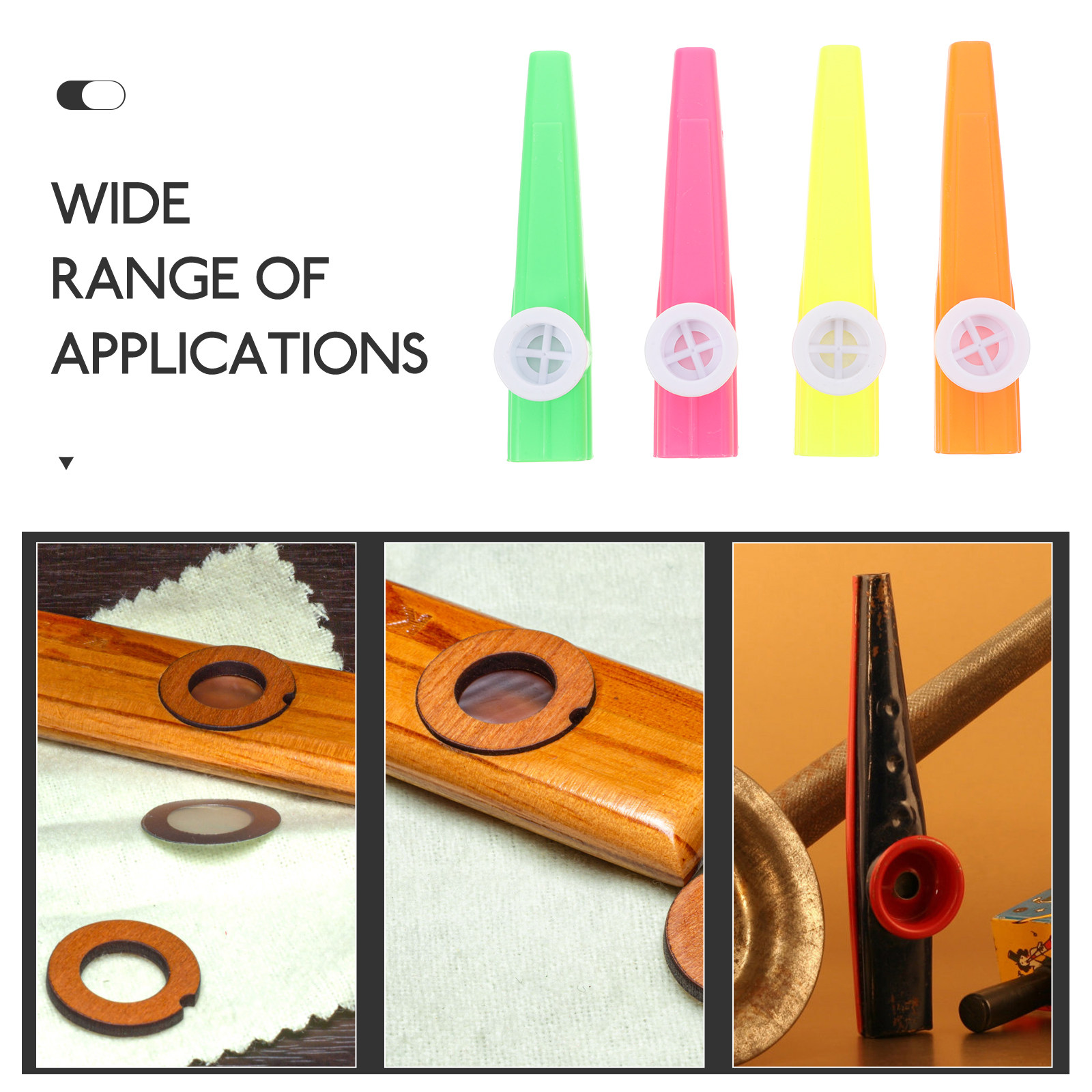 24Pcs 플라스틱 카조 다양한 색상 어린이를위한 경량 - Musical Instrument I Play 리뷰 및 가격
