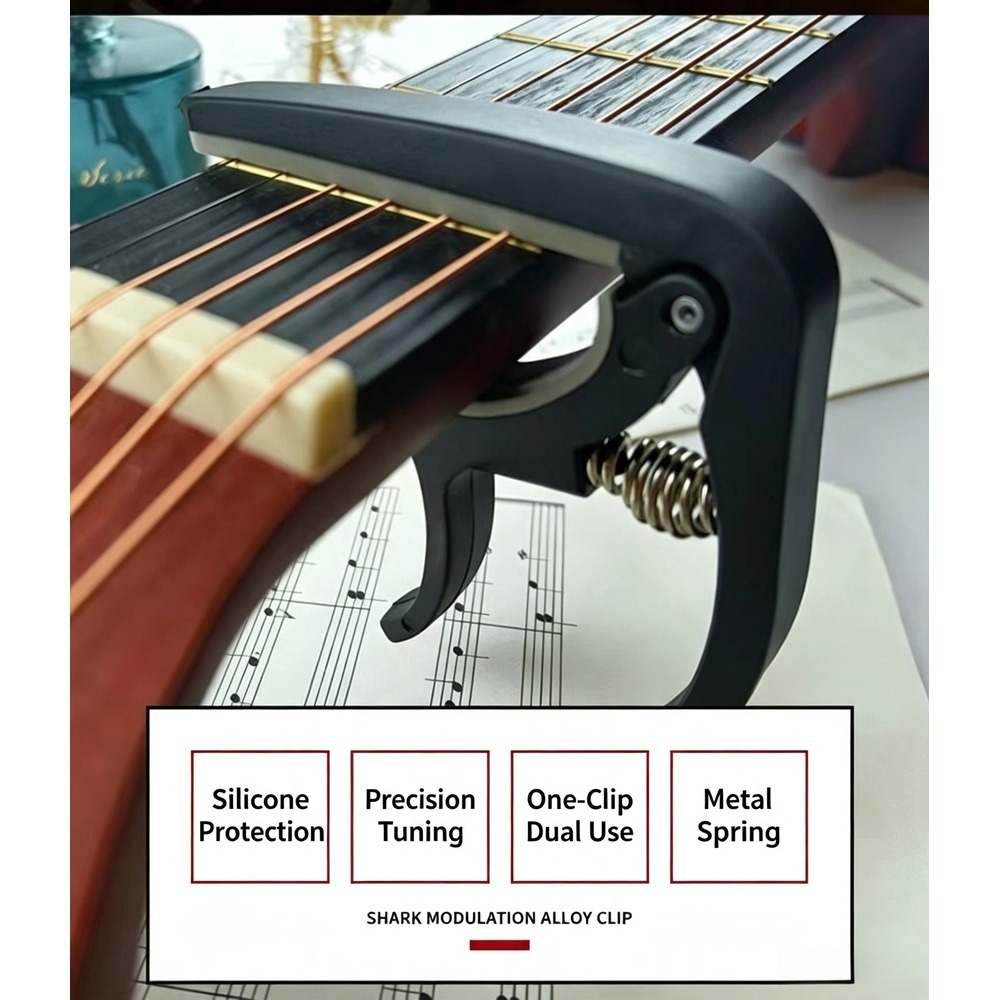 2 in 1 기타 카포(브리지 핀 풀러 포함), ABS - Musical Instrument Note 리뷰 및 가격