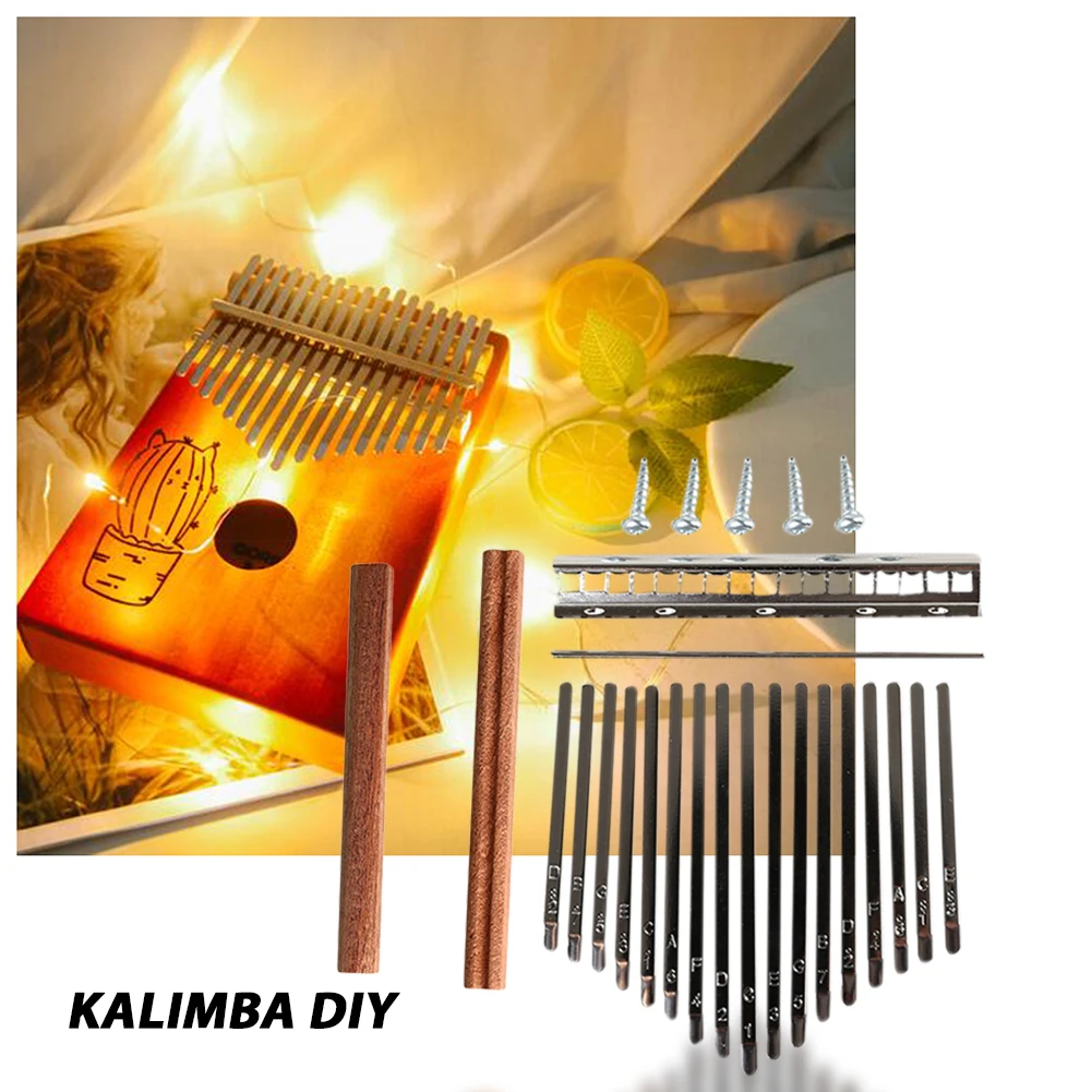DIY 17 톤 칼림바 키 타인 세트 Mbira 엄지  - A Musical Instrument With Keys 리뷰 및 가격
