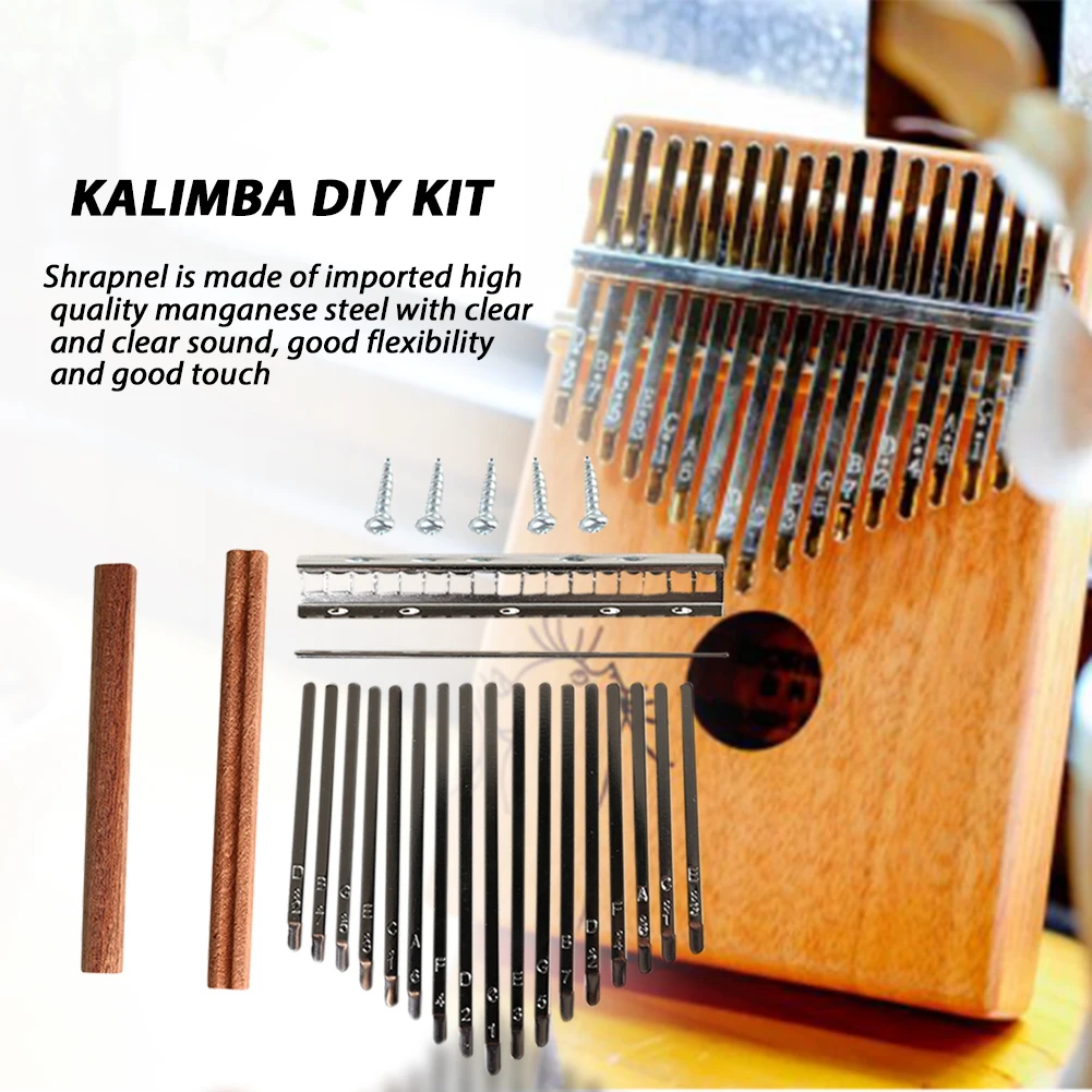 DIY 17 톤 칼림바 키 타인 세트 Mbira 엄지  - A Musical Instrument With Keys 리뷰 및 가격